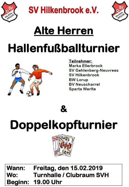 You are currently viewing Hallenfußballturnier Alte Herren, Vereins & G-Junioren 2019