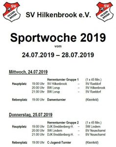 Read more about the article Ablaufplan Sportwoche 2019