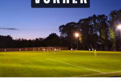 Schwarz Weiß Grün Dramatisch Beleuchtung Fotografie Fussball Camp Flyer A4 - 3
