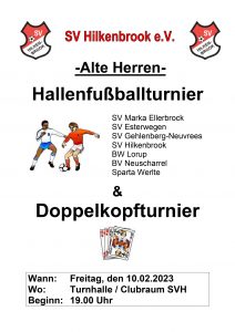 Read more about the article Alte Herren Hallenfußballturnier & Doppelkopfturnier 2023
