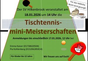 Mehr über den Artikel erfahren TT-Mini-Meisterschaft 2026